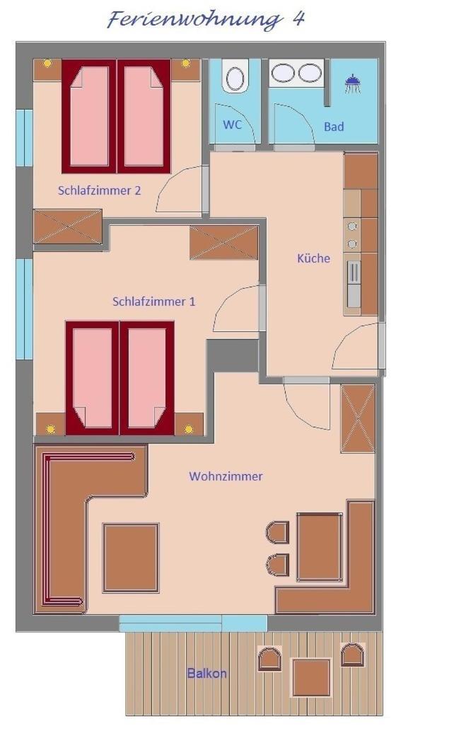 Апартаменты Haus Schennach Майрхофен Номер фото